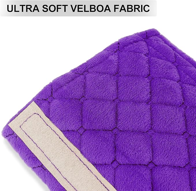 surpassme Car Seat Belt Pads Cover, 2PCS 15in Extra Length Seat Belt Shoulder Strap Covers Protector to Release Stress to Neck and Shoulder for a Safety Driving (Purple)
