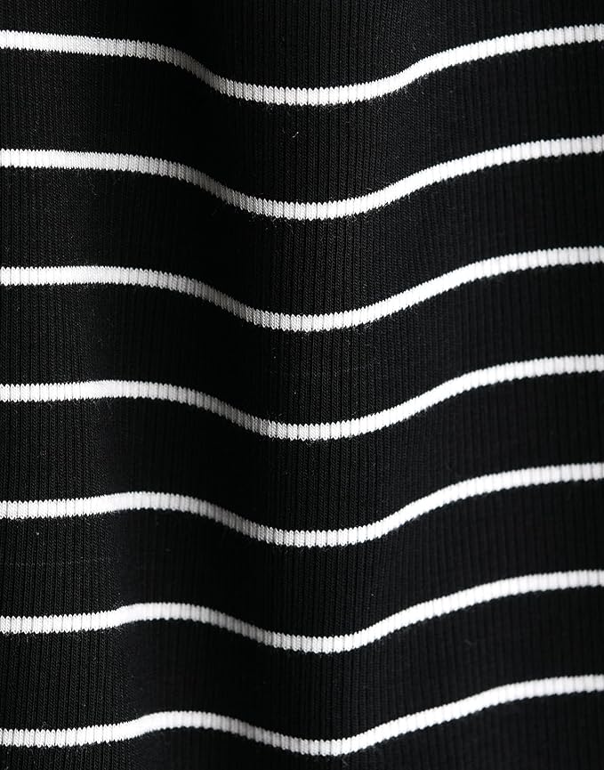 moimoln Stripe Pajamas Set 12M-8Y Ribbed Unisex Baby & Toddler, Soft Viscose, Snug-Fit, Everyday Sleepwear