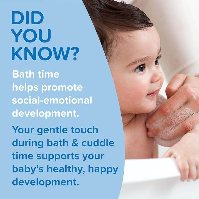 Johnson's Baby Bubble Bath for Gentle Baby Skin Care, Paraben & Sulfate-Free, Pediatrician-Tested, Hypoallergenic, Tear-Free, 13.6 Fl Oz (Pack of 2)