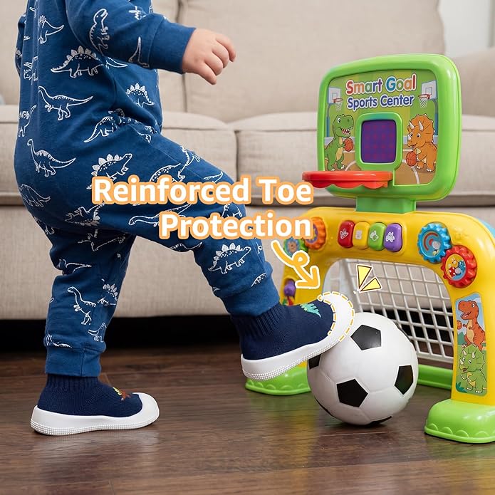 STQ Baby Socks Shoes Toddler Wide Toe Box Non-Slip Slippers Infant Walking Shoe Soft Baby Boys Girls Lightweight Sneakers