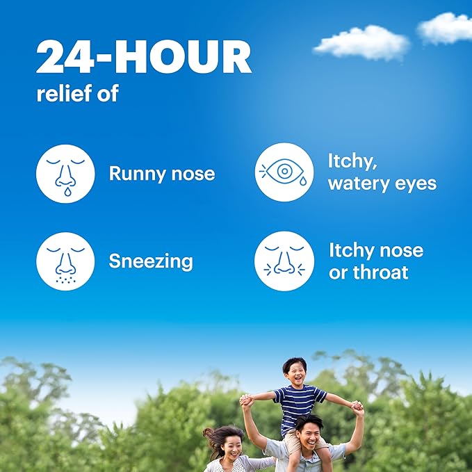 Claritin Children's Allergy Medicine, 24-Hour Non-Drowsy Loratadine 5mg Chewable Tablet, Antihistamine for Kids Ages 2 Years and Older, Grape & Bubble Gum Flavors, 40 Tablets