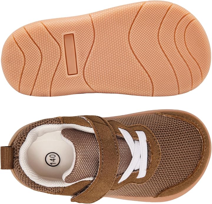 Wide Toe Box Toddler Shoes Baby First Walking Shoe Boys Girls Non-Slip Zero Drop Minimalist Tennis Sneakers