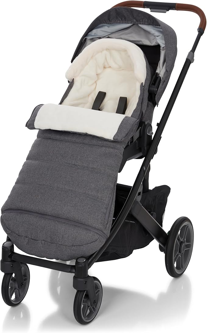 Bunting Bag for UPPAbaby Vista, V2, V3, Cruz, V2, V3 RumbleSeat, V2, V3 Ridge, Minu Strollers, Warm and Ultra-Plush Waterproof Stroller Footmuff, Extendable Winter Stroller Cover, Sleeping Bag