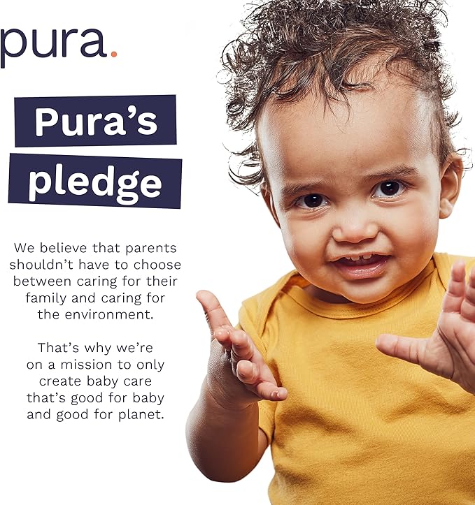 Pura Size 4 Eco-Friendly Diapers (18-31lbs) Totally Chlorine Free (TCF) Hypoallergenic, Soft Organic Cotton, Sustainable Comfort, up to 12 Hours Leak Protection, Allergy UK, 22 Diapers (Pack of 1)
