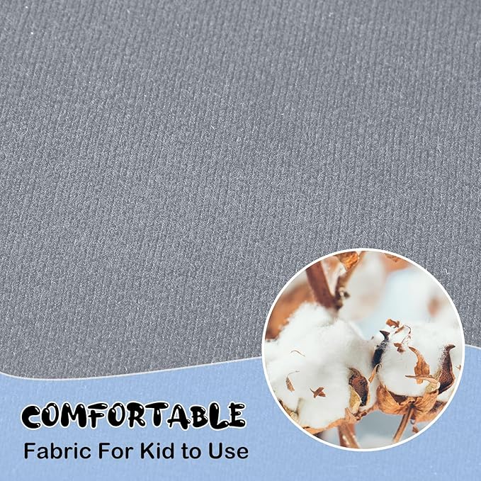 Riakrum 4 Pcs Baby Car Seat Belt Covers Soft Car Seat Straps Shoulder Pads for Kid Infant Stroller Strap Covers Safety Belt Cushion Pads for Boy and Girl(Light Gray,5.7 x 2.6 Inch)