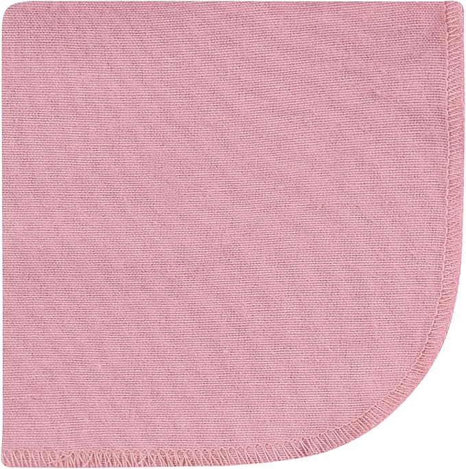 Hudson Baby Unisex Baby Flannel Cotton Washcloths, Soft Painted Floral 10 Pack, One Size