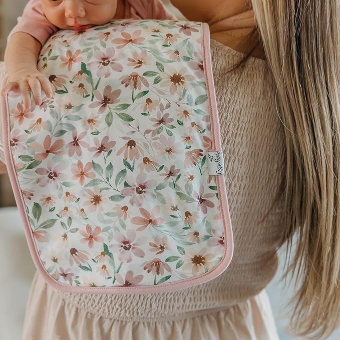 Copper Pearl Natalie Burp Cloth Set