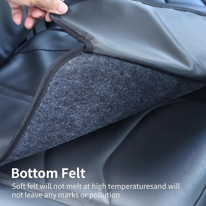 Car Seat Protector,Extra Thick Car Seat Covers Non-Slip Waterproof Mat Pad Leaving No Imprints Marks for Child Baby Pet Truck SUV Automobile (Black-A)