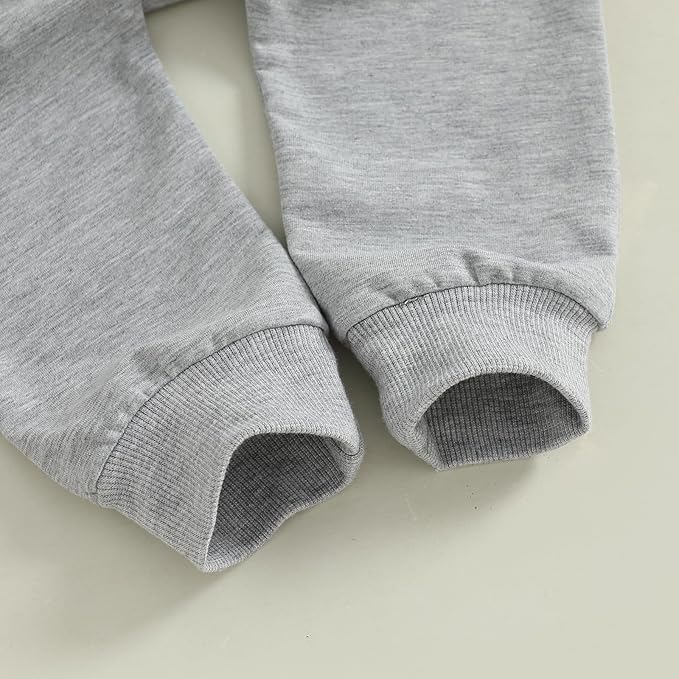 WZTYYDS Toddler Baby Boy Fall Clothes Letter Truck Long Sleeve Pullover Sweatshirt Tops Joggers Pants Set Winter Outfits