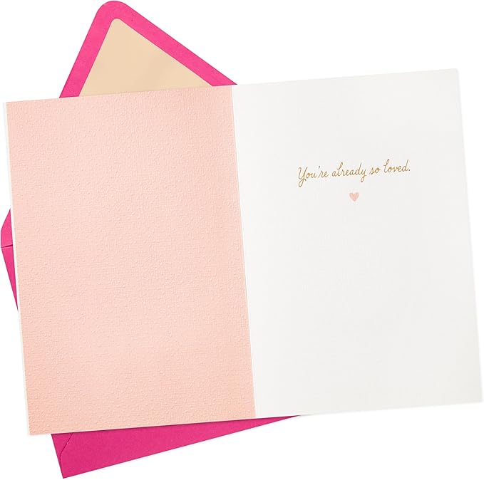 Hallmark Signature Baby Shower Card for Girl (Balloons) Welcome New Baby Girl, Congratulations