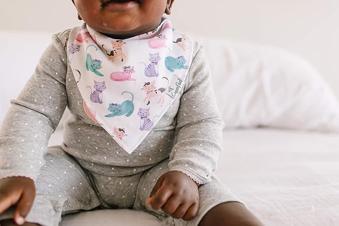 Copper Pearl Baby Bandana Drool Bibs for Drooling and Teething 4 Pack Gift Set Sassy