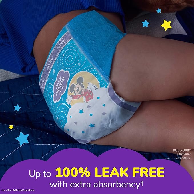 Pull-Ups Boys' Night-Time Potty Training Pants, Size 4T-5T Overnight Training Underwear (38-50 lbs), 92 Ct