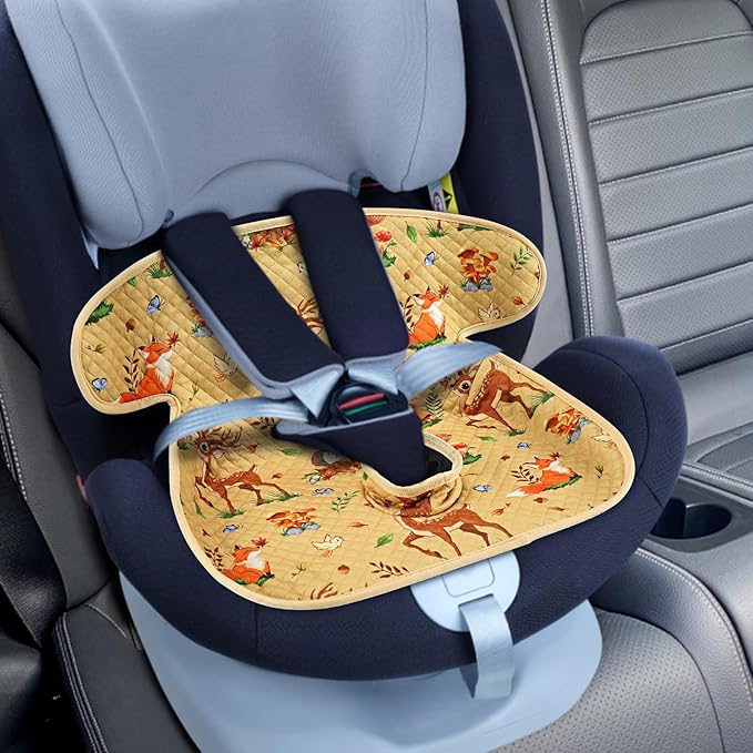 Babenest Car Seat Potty Protector Cover -Waterproof Carseat Training Liner for Baby &Toddler Shower Gift, Dry Piddle Pee Pad with Fun Designs for Strollers & Infant Car Seats (1pc Yellow)
