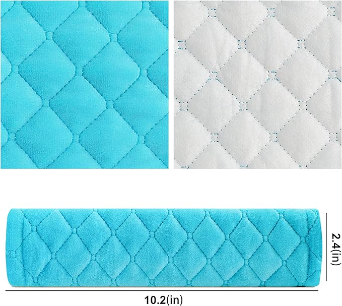 Amooca Soft Auto Seat Belt Cover Seatbelt Shoulder Pad Cushions 2 PCS for a More Comfortable Driving Universal Fit for All Cars and Backpack Blue