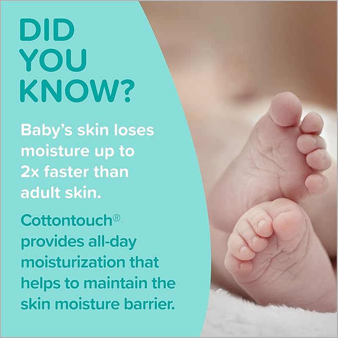 Johnson's Baby Comfort Touch Newborn Baby Face & Body Lotion, Silky Moisturizing Lotion, Toddler Essentials, Hypoallergenic, No added Parabens &Dyes, 13.6 fl. oz (Pack of 2)