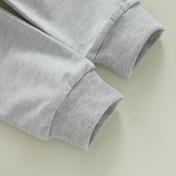 WZTYYDS Toddler Baby Boy Fall Clothes Letter Truck Long Sleeve Pullover Sweatshirt Tops Joggers Pants Set Winter Outfits
