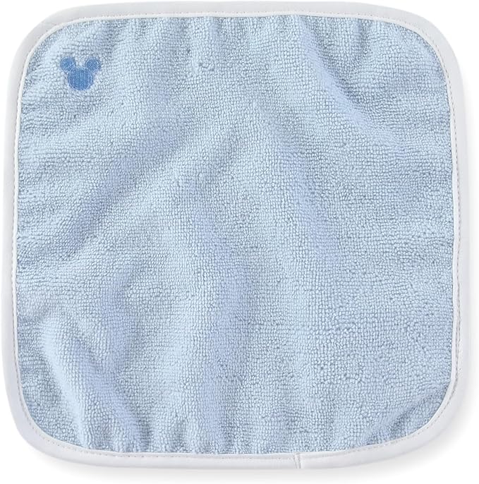 Disney Baby Boys Mickey Mouse Hooded Bath Towel with 3 Washcloths Set for Newborn and Infants