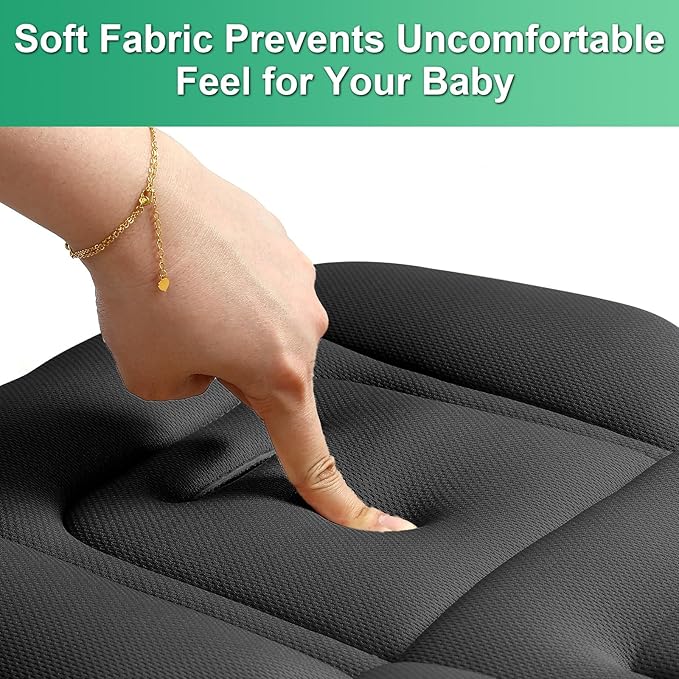 Baby Stroller Seat Liner for Most Models, Breathable Fabric Stroller Seat Liner Insert, Ensure Comfort and Support on The Go, Stroller Accessories for Toddler Aged 0-5 Years Old, Black