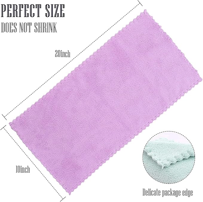 16 Pack Baby Washcloths burp cloths - 20" x 10" - Luxury Multicolor Coral Fleece - Extra Absorbent and Soft Wash Clothes for Newborns, Infants and Toddlers - Suitable for Sensitive Skin and New Born