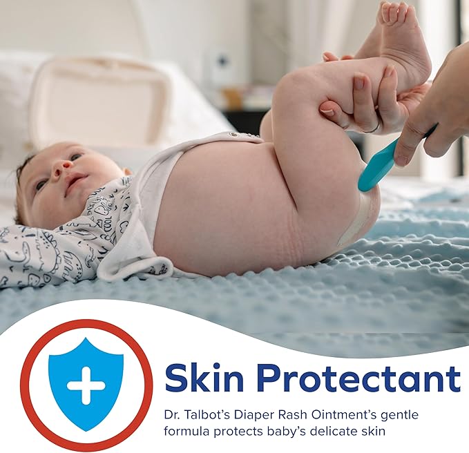 Dr. Talbot's Maximum Strength Diaper Rash Ointment - 1 oz - Zinc Oxide Skin Protectant with Peruvian Balsam - Treats and Prevents Rash