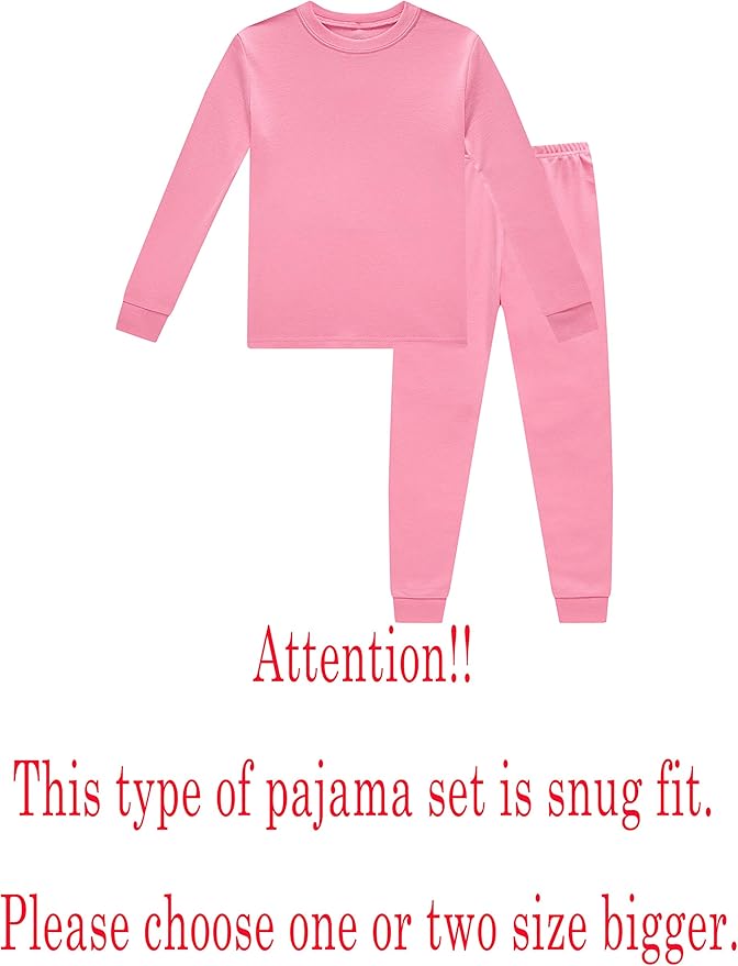 Family Feeling Little Big Boy Pajamas Sets 100% Cotton Pjs Kids Jammies