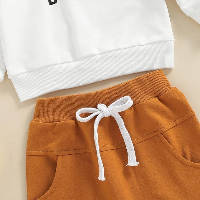 CIYCUIT Toddler Baby Boy Clothes Long Sleeve Sweatshirt Pants Set Fall Winter Outfits