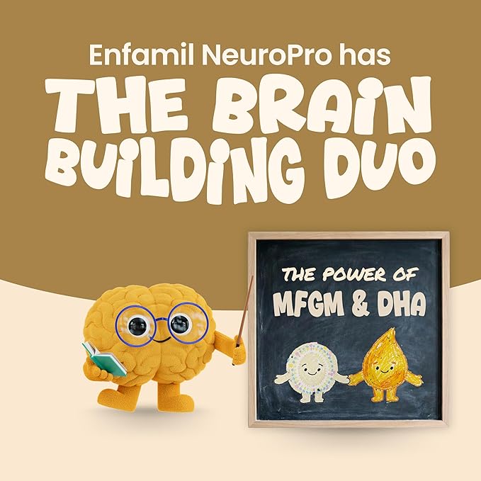 Enfamil NeuroPro Baby Formula, Triple Prebiotic Immune Blend with 2'FL HMO & Expert Recommended Omega-3 DHA, Inspired by Breast Milk, Non-GMO, Reusable Tub, 20.7 Oz (Packaging May Vary)