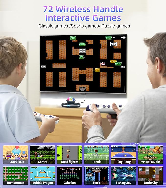 FWFX Dance Mat for Kids & Adults, Wireless Electronic Music Dancing Game for TV, 2-Player Video Game, Active Indoor Games for Family Parties & Basement Fun - Birthday for Boys, Girls