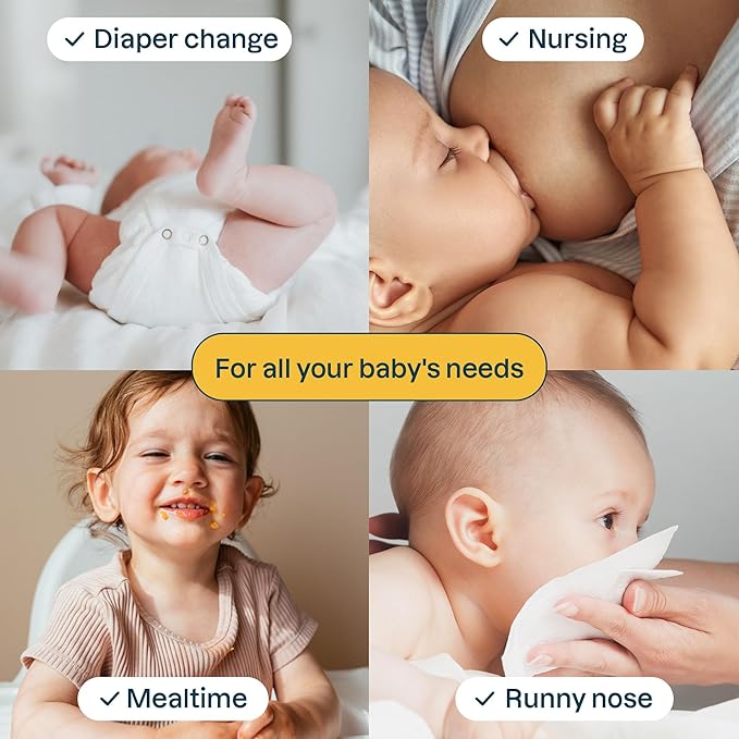 ATTITUDE Baby Wipes Unscented, For Sensitive Skin with Oat, Natural origin, Dermatollogically tested, For Babies, Toddlers & Kids, Revitalizing Chamomile Extract, EWG Verified, 72 Count (Pack of 6)