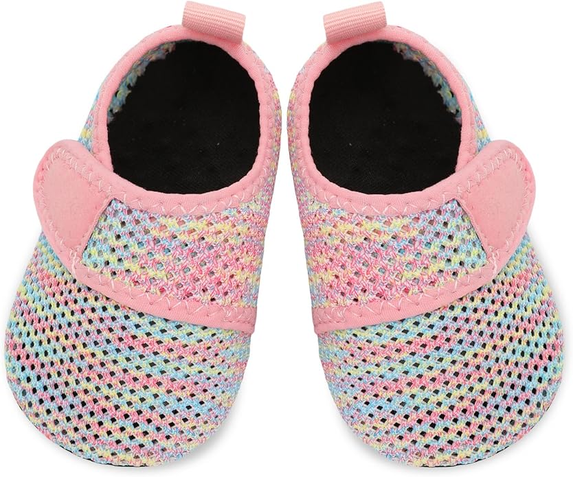 JIASUQI Baby Boys and Girls Barefoot Swim Water Skin Shoes Aqua Socks for Beach Swim Pool