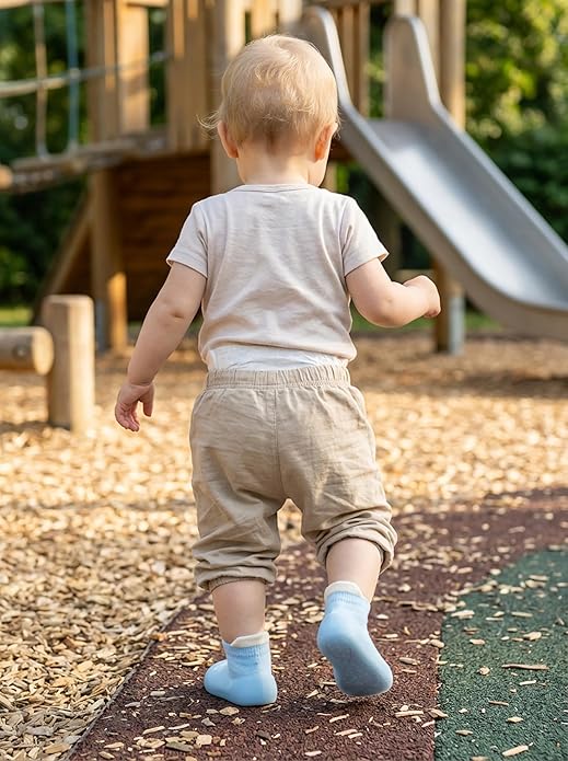 Baby Sock Shoes Toddler Walking Shoes Infant Non-Slip Slippers with Soft Rubber Sole Baby Boys Girls Sneakers