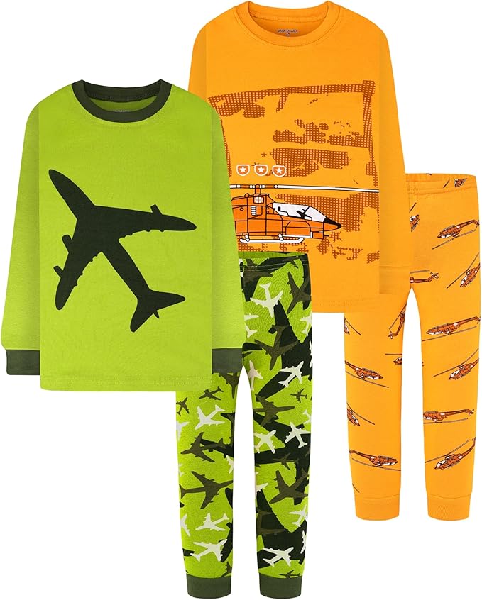 DAUGHTER QUEEN Boys 100% Cotton Long Sleeve Pajamas Size 18Months-12Years