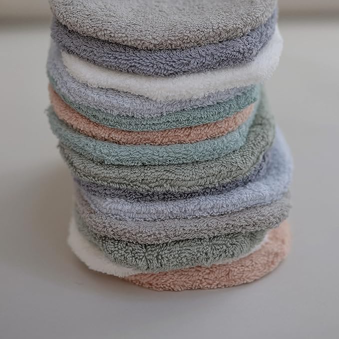 mushie Baby Bath Mitt | Organic Cotton | Pack of 2 (Blush)