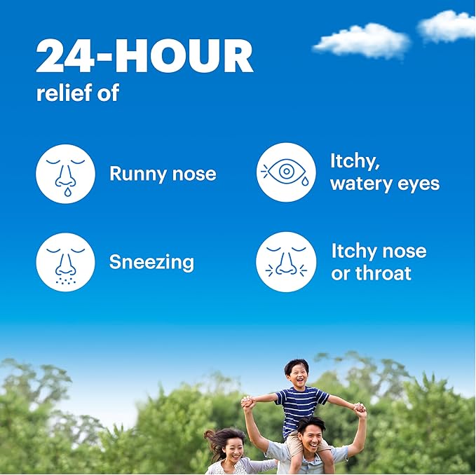Claritin Children's Allergy Medicine, 24-Hour Non-Drowsy Loratadine 5mg, Antihistamine Liquid for Kids Aged 2 Years and Older, Grape Flavored, 8 fl oz. (Pack of 2)
