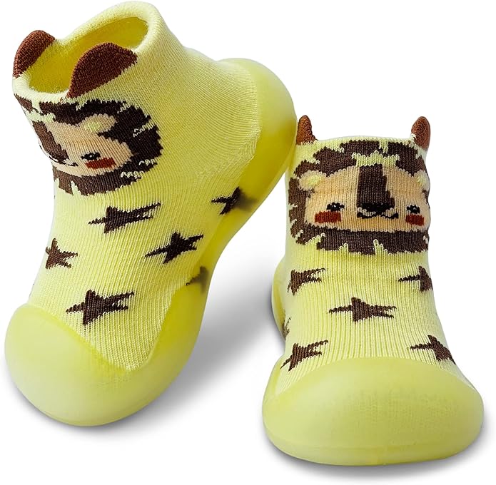 Baby Sock Shoes Boys Girls First Walking Shoes Non-Slip Slippers Soft Sole Sneakers Toddler Infant Babygirl
