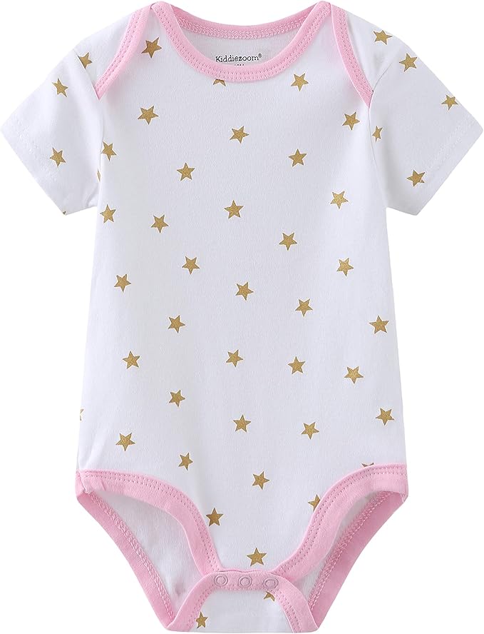 Kiddiezoom Baby Layette Set Baby Boys' 9-Piece Bodysuits Pants Set Toddler Girl Boy Unisex Baby Gift Sets