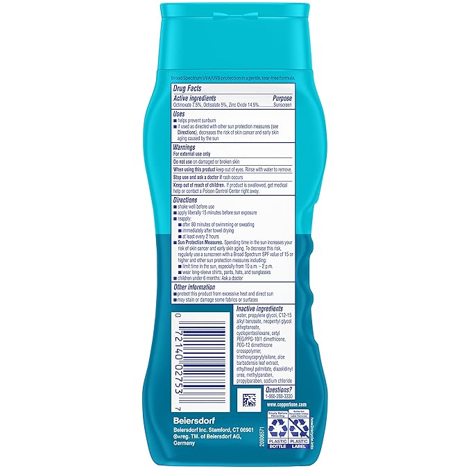 Coppertone Kids SPF 50 Tear Free Lotion (8 Fluid Ounce)