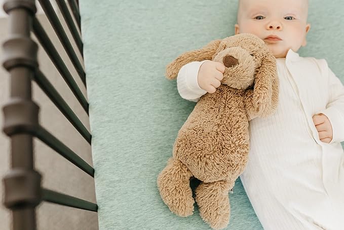 Emerson Copper Pearl Premium Knit Crib Sheets - Breathable and Soft, Fitted for Standard Mattresses, Perfect for Baby Registry or Shower Gift
