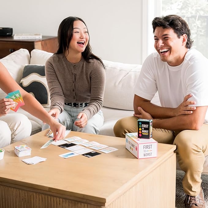 FIRST TO WORST Party Game + After Dark Set – Adult Card Game About How Your Friends and Family Rank Things | Funny Ranking & Guessing Board Game for Friends, Game Nights, Parties & Fun Gift Ideas
