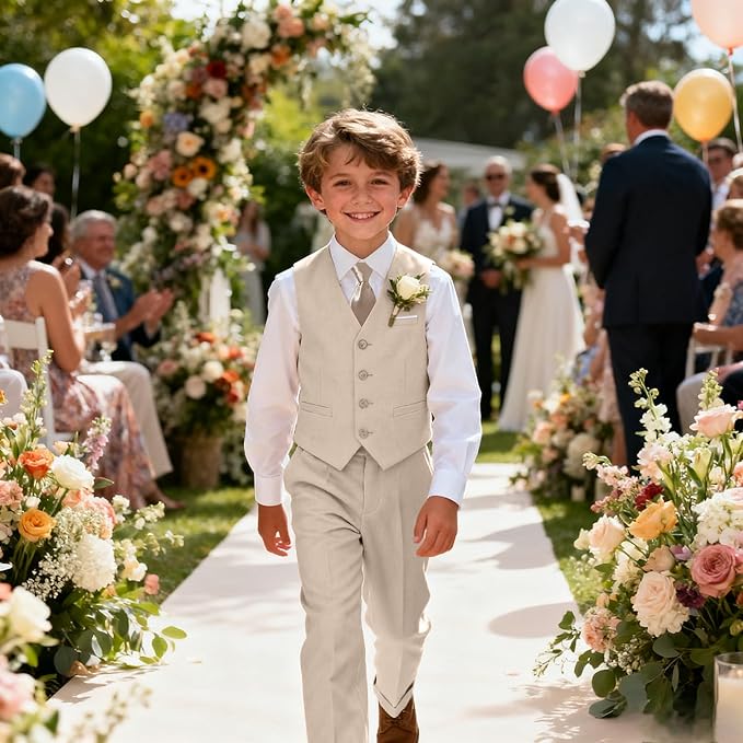 Baby Suit for Toddler Boys Infant Formal Suits Baby Boy Ring Bearer Wedding Outfit