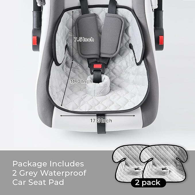 2 Pack Waterproof Piddle Pads Carseat Potty Training Car Seat Protector Waterproof Car Seat Liner Cover to Prevent Pee