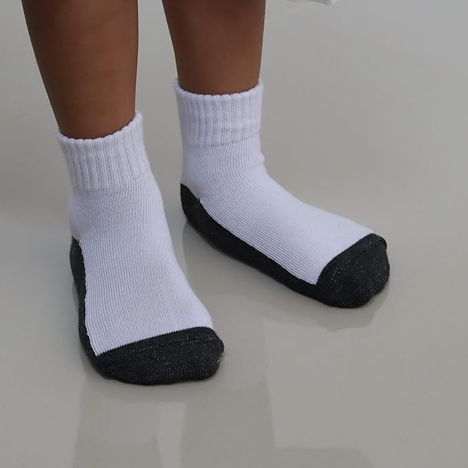 RATIVE Non Skid Anti Slip Crew Socks With Grips for Baby Infant Toddlers Kids Boys