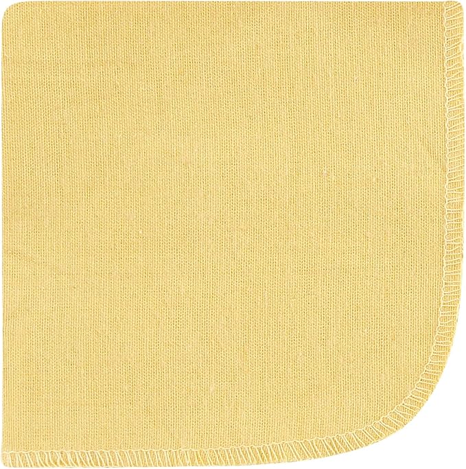 Hudson Baby Unisex Baby Flannel Cotton Washcloths, Soft Painted Floral 10 Pack, One Size