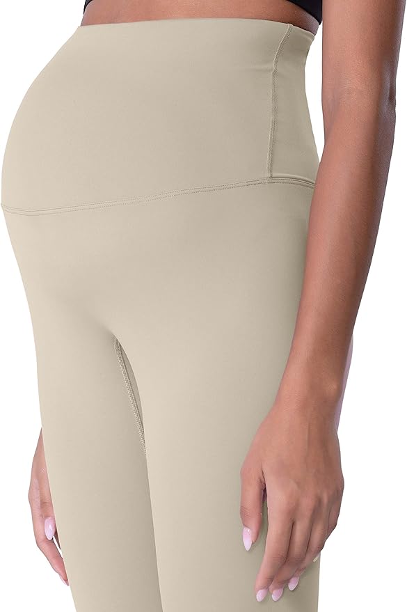 POSHDIVAH Women's Maternity Leggings Over The Belly Pregnancy Yoga Pants Active Wear Workout Leggings