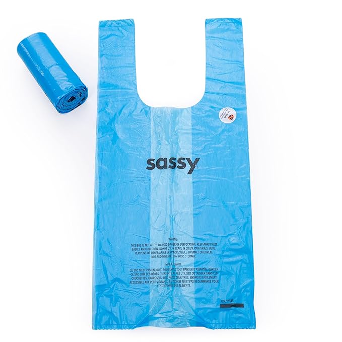 Sassy Sassy Disposable Diaper Sacks 200Count(Pack of 6), Blue, One Size