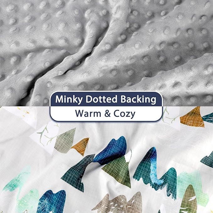 Baby Car Seat Cover, Car Carseat Canopy Boys, Minky Cozy & Warm Cover, Infant Carrier Cover with Peep Windows, Soft & Breathable, Adventure Mountain Nursery Theme