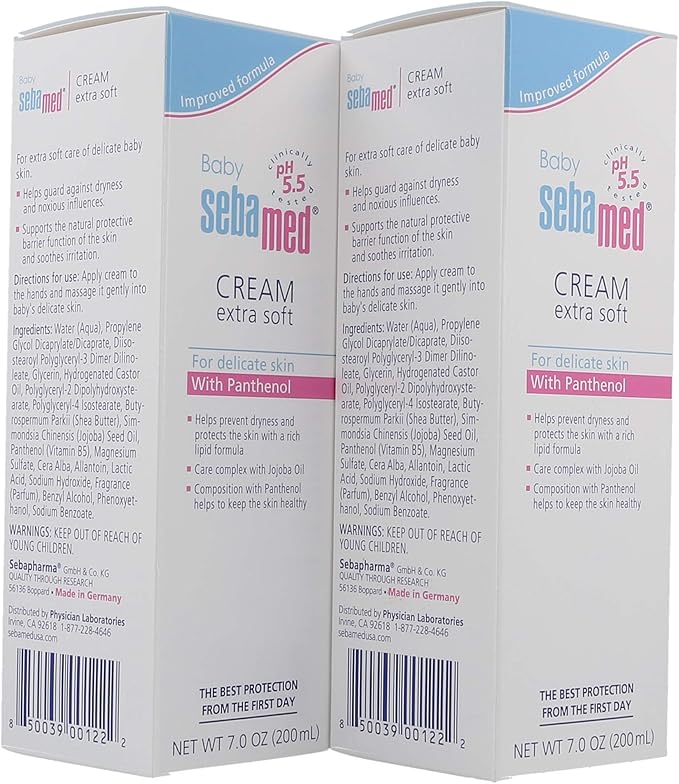 Sebamed Baby Cream Extra Soft, 7 oz, 2 Pack