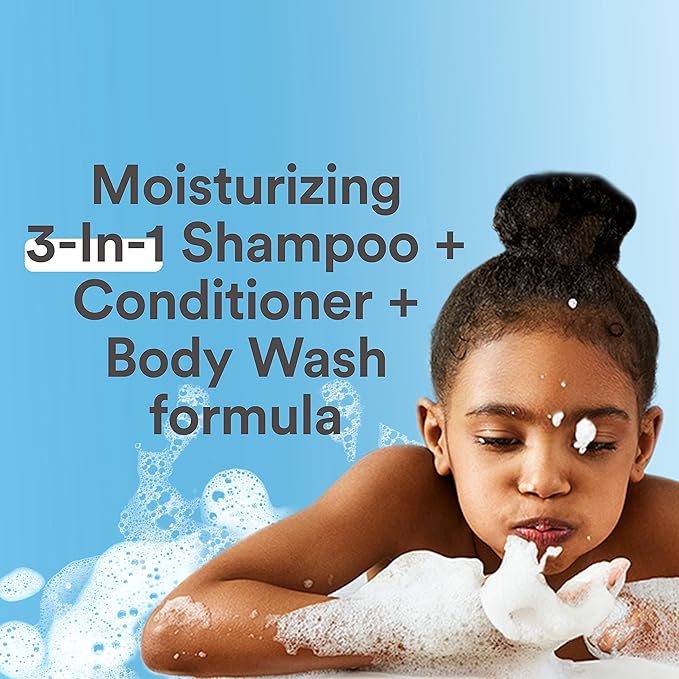 Suave Kids 3-in-1 Shampoo Conditioner Body Wash Purely Fun Makes Bath Time Quick and Easy, Paraben Free and Dermatologist Tested Kids Shampoo 3 in 1 Formula 28 Fl Oz (Pack of 4)