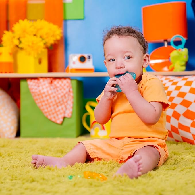 Bright Starts Chill & Teethe Water-Filled BPA-Free Baby Teething Toy, Ages 3 Months+ (Pack of 2)