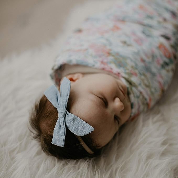 Parker Baby Girl Headbands and Bows, Assorted 10 Pack of Hair Accessories for Girls - "The Anne Set"
